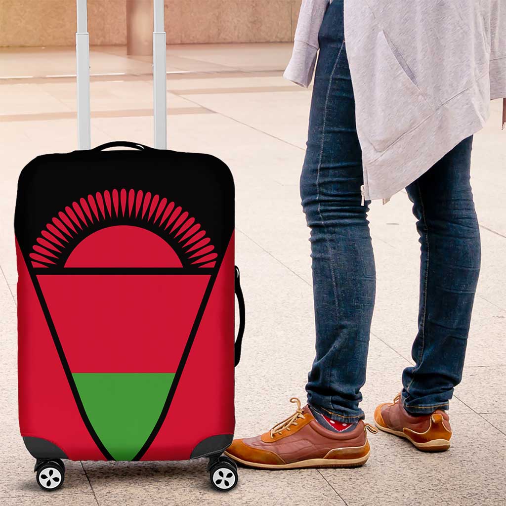 Malawi Luggage Cover Flag Colors Blended with National Emblem