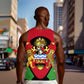 Malawi Men Tank Top Flag Colors Blended with National Emblem