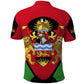 Malawi Polo Shirt Flag Colors Blended with National Emblem