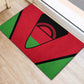 Malawi Rubber Doormat Flag Colors Blended with National Emblem