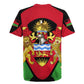 Malawi Rugby Jersey Flag Colors Blended with National Emblem