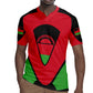 Malawi Rugby Jersey Flag Colors Blended with National Emblem