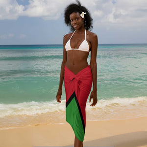 Malawi Sarong Flag Colors Blended with National Emblem