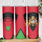 Malawi Skinny Tumbler Flag Colors Blended with National Emblem