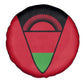 Malawi Spare Tire Cover Flag Colors Blended with National Emblem