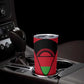 Malawi Tumbler Cup Flag Colors Blended with National Emblem