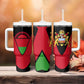 Malawi Tumbler With Handle Flag Colors Blended with National Emblem