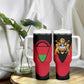 Malawi Tumbler With Handle Flag Colors Blended with National Emblem