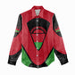 Malawi Women Casual Shirt Flag Colors Blended with National Emblem