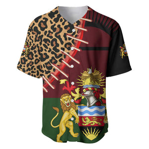 Leopard and Lion Malawi Baseball Jersey Unity and Freedom