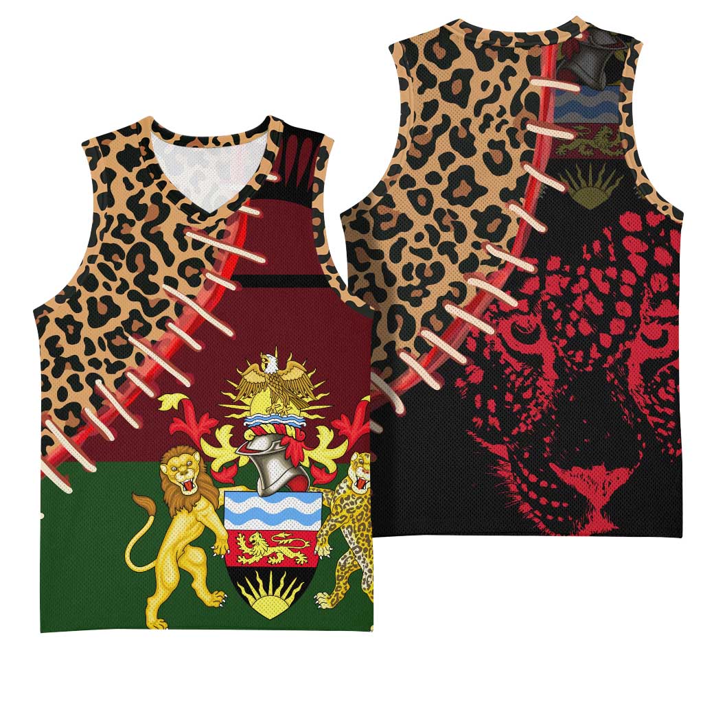 Leopard and Lion Malawi Basketball Jersey Unity and Freedom - African Pride