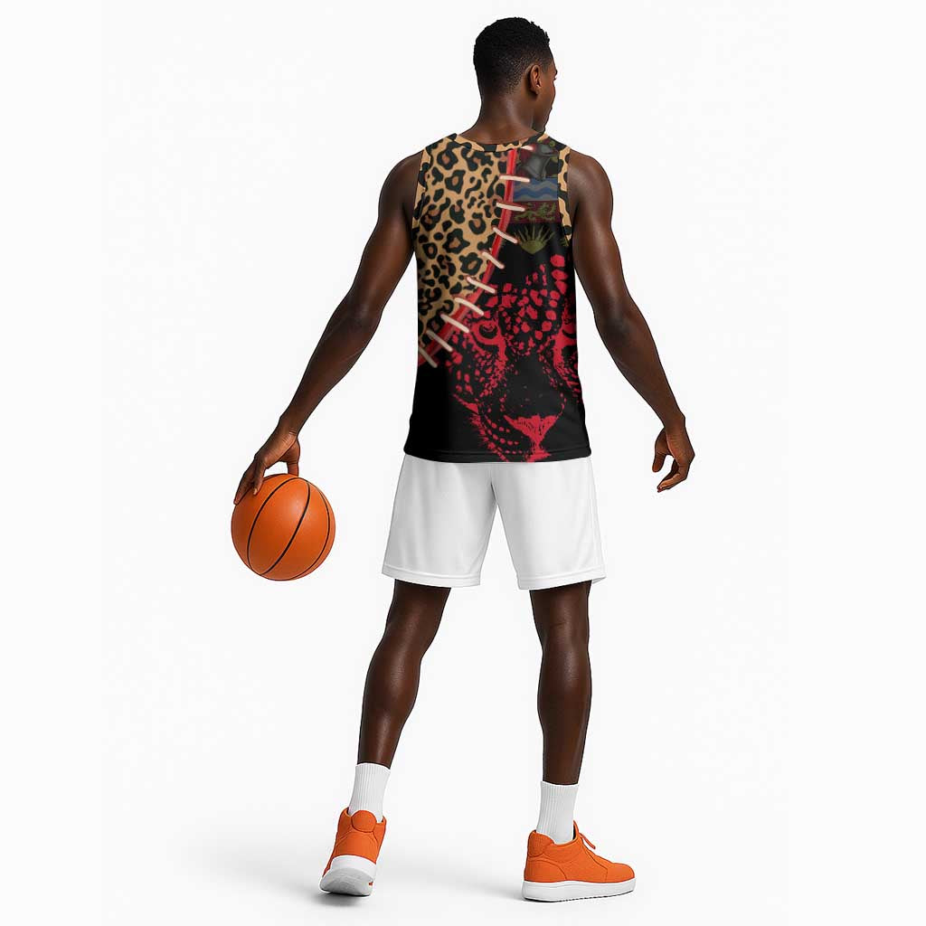 Leopard and Lion Malawi Basketball Jersey Unity and Freedom - African Pride