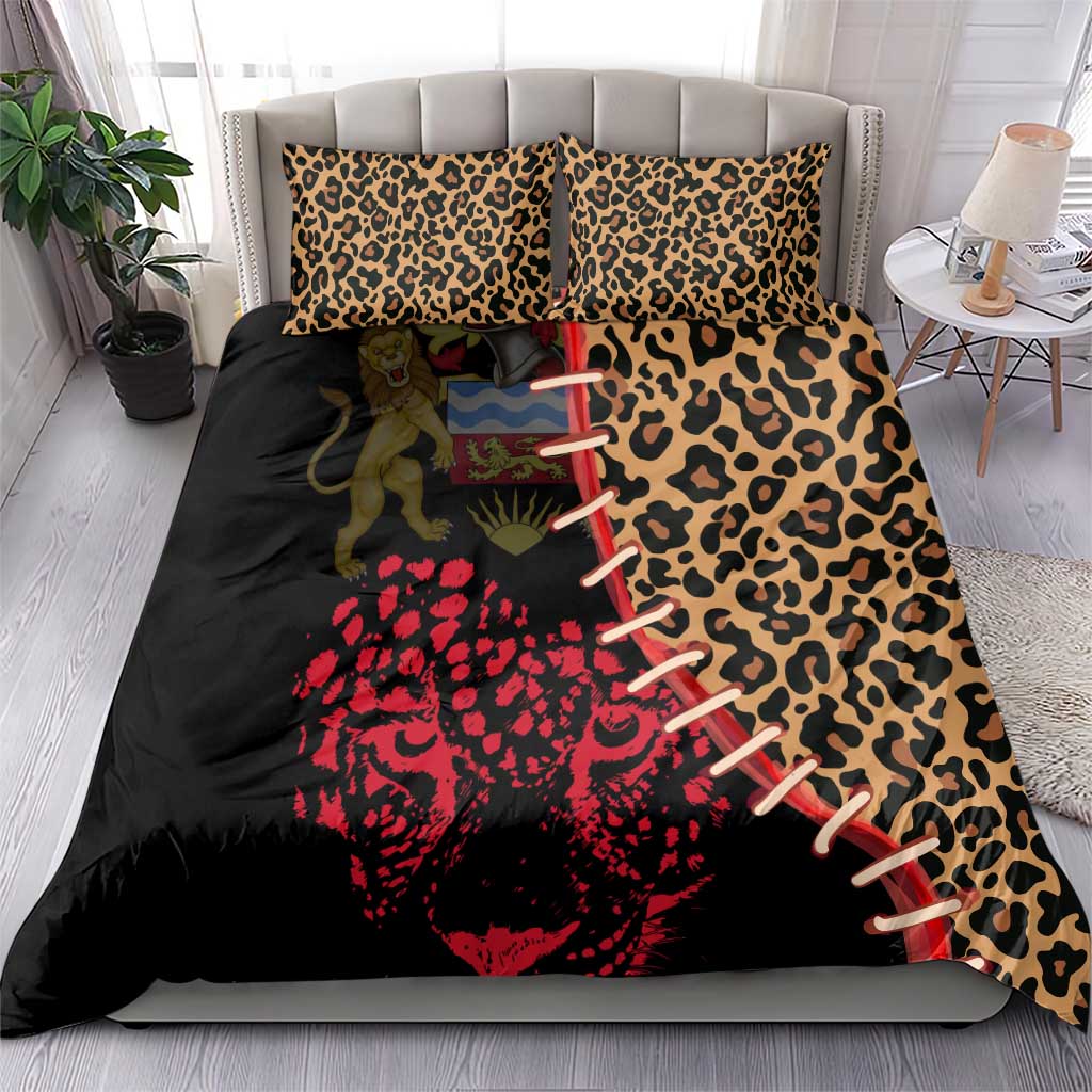 Leopard and Lion Malawi Bedding Set Unity and Freedom