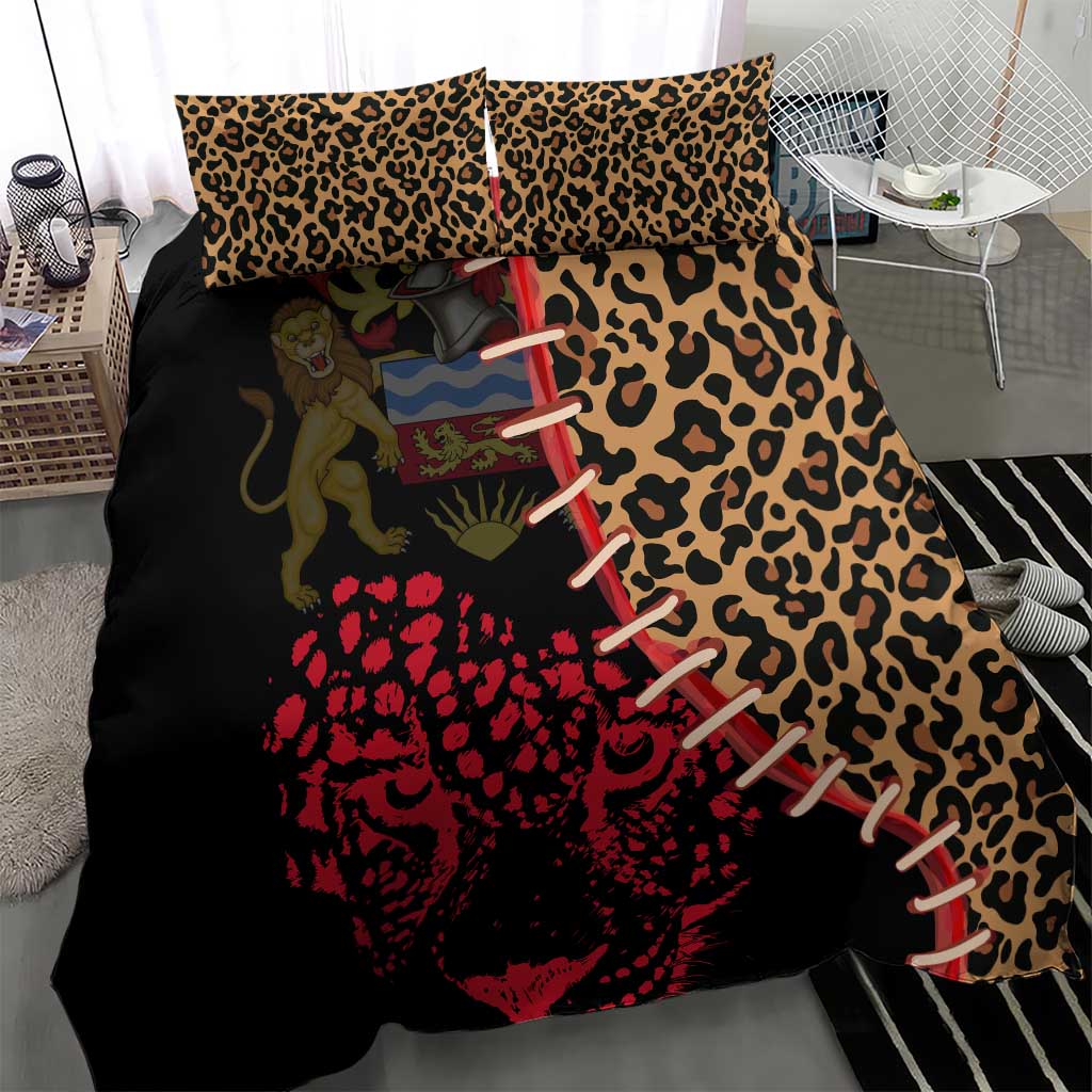 Leopard and Lion Malawi Bedding Set Unity and Freedom