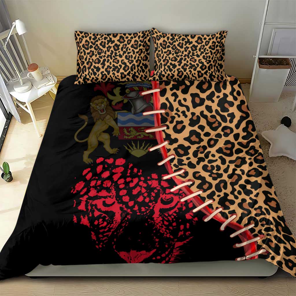 Leopard and Lion Malawi Bedding Set Unity and Freedom