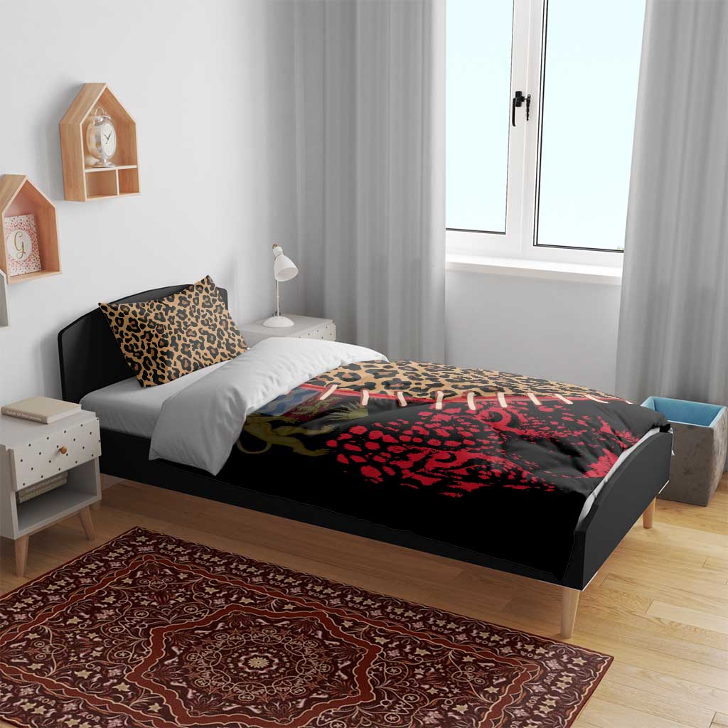 Leopard and Lion Malawi Bedding Set Unity and Freedom