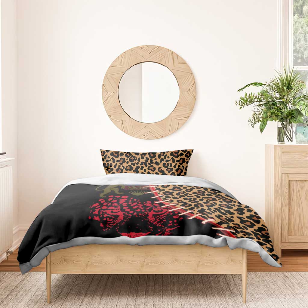 Leopard and Lion Malawi Bedding Set Unity and Freedom