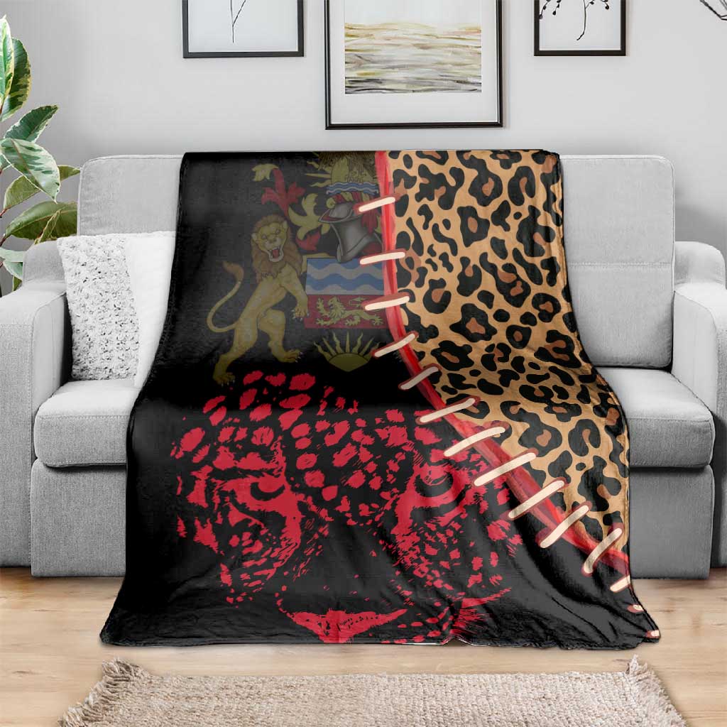 Leopard and Lion Malawi Blanket Unity and Freedom