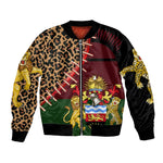 Leopard and Lion Malawi Bomber Jacket Unity and Freedom