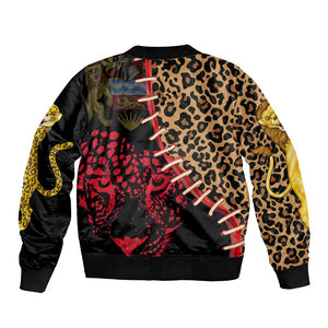 Leopard and Lion Malawi Bomber Jacket Unity and Freedom