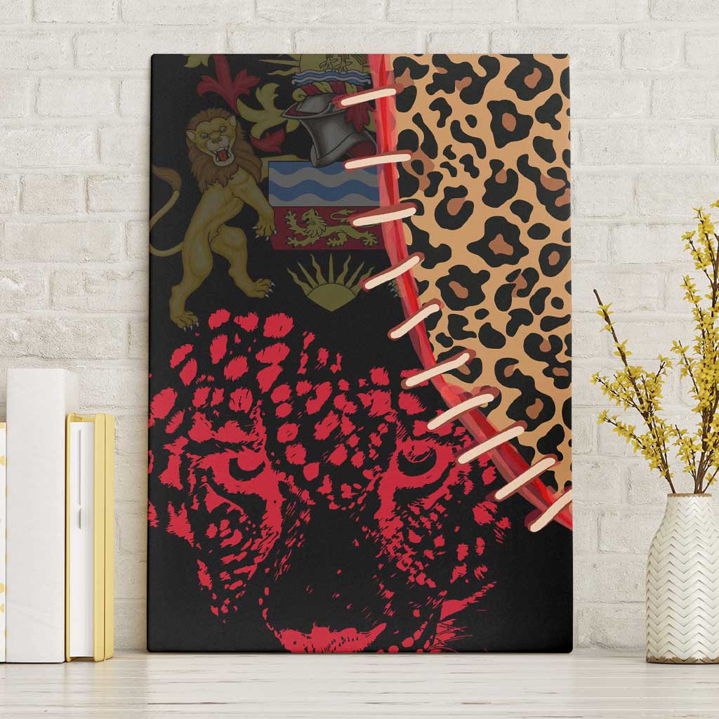Leopard and Lion Malawi Canvas Wall Art Unity and Freedom