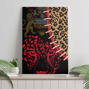 Leopard and Lion Malawi Canvas Wall Art Unity and Freedom