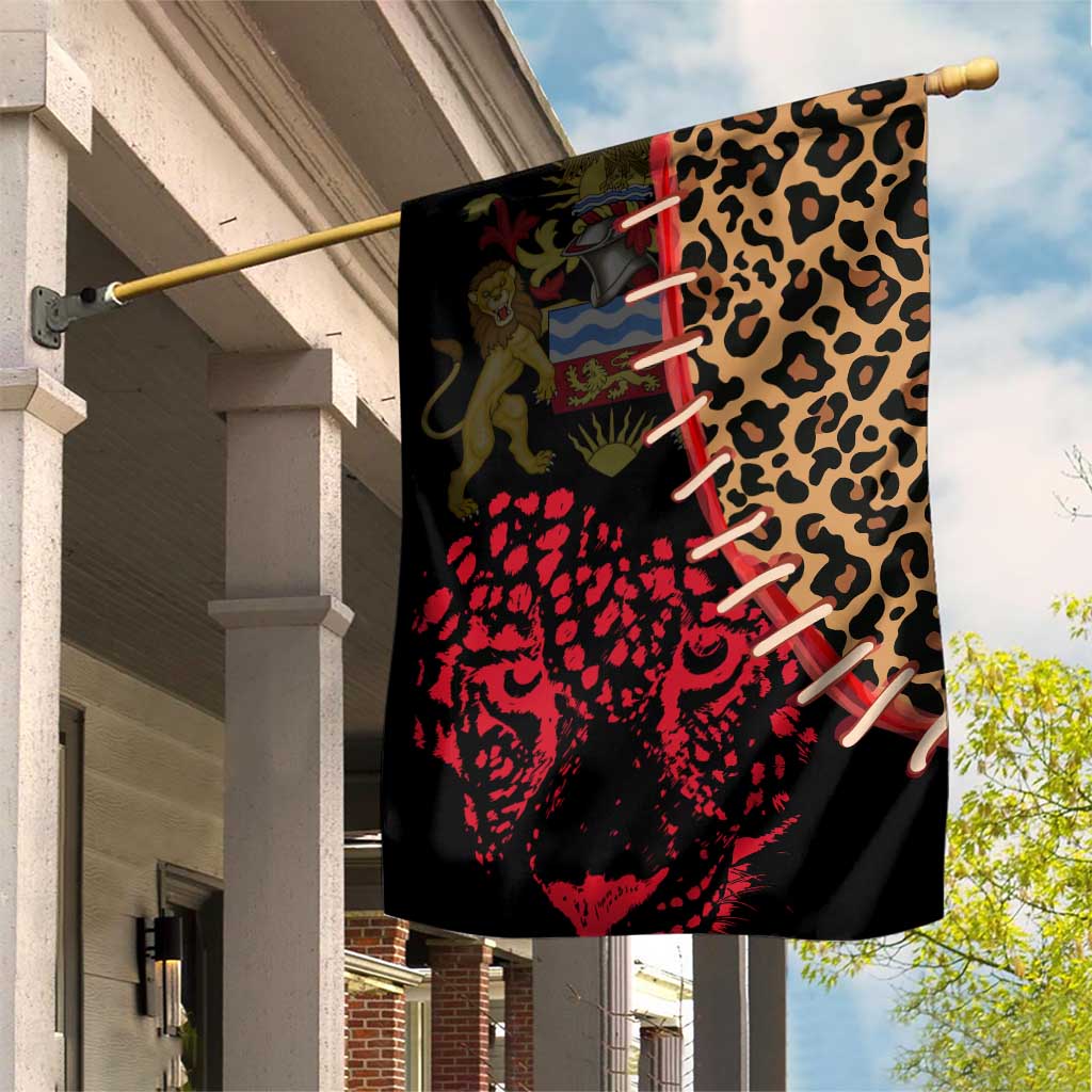 Leopard and Lion Malawi Garden Flag Unity and Freedom