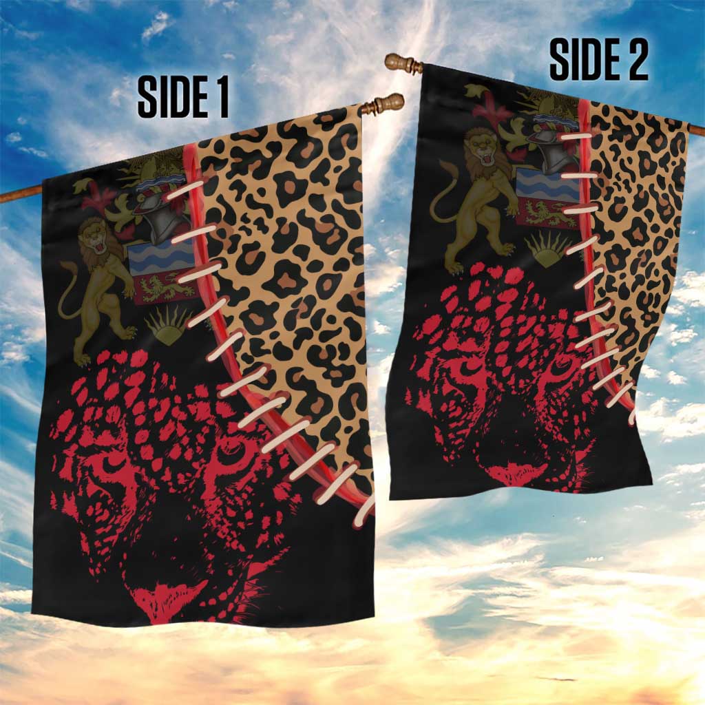 Leopard and Lion Malawi Garden Flag Unity and Freedom
