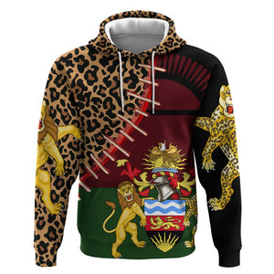 Leopard and Lion Malawi Hoodie Unity and Freedom