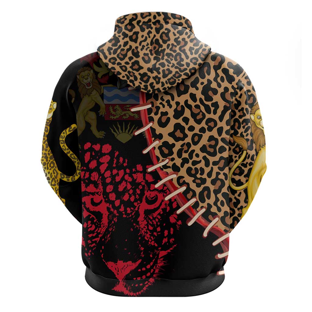Leopard and Lion Malawi Hoodie Unity and Freedom