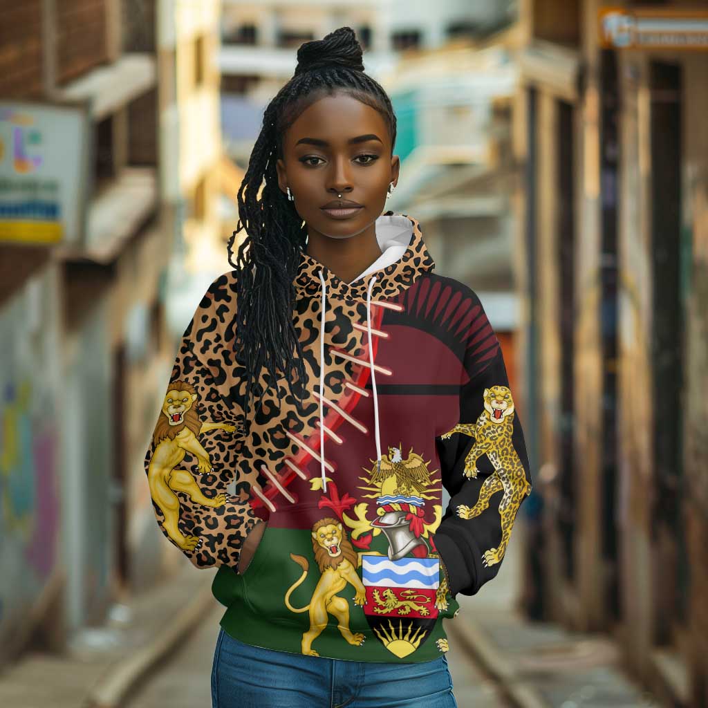 Leopard and Lion Malawi Hoodie Unity and Freedom