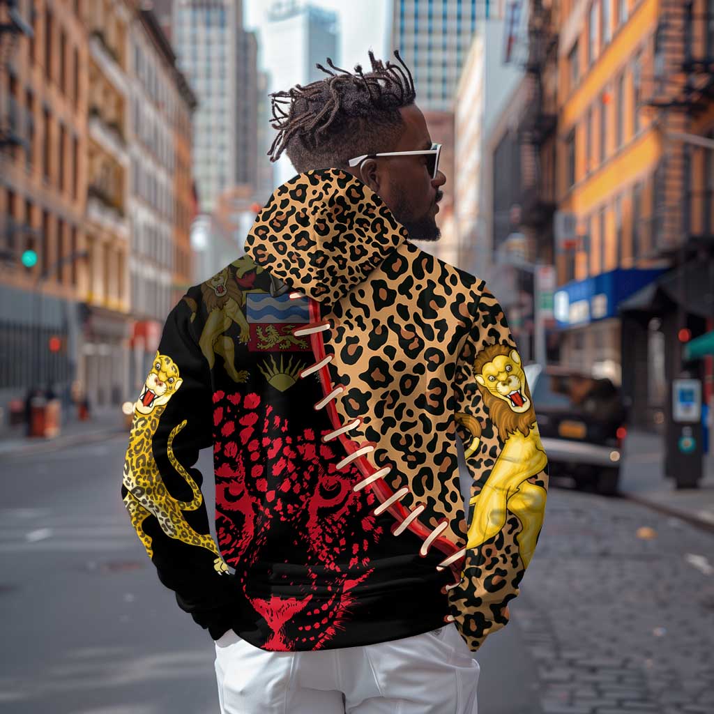 Leopard and Lion Malawi Hoodie Unity and Freedom