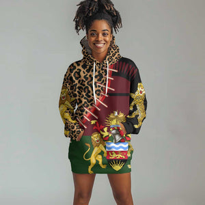 Leopard and Lion Malawi Hoodie Dress Unity and Freedom