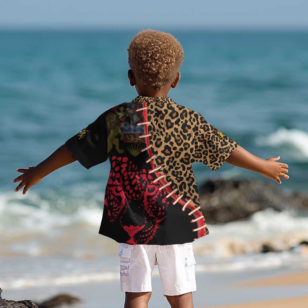 Leopard and Lion Malawi Kid Hawaiian Shirt Unity and Freedom