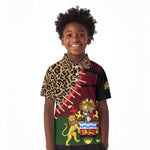 Leopard and Lion Malawi Kid Polo Shirt Unity and Freedom