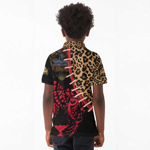 Leopard and Lion Malawi Kid Polo Shirt Unity and Freedom