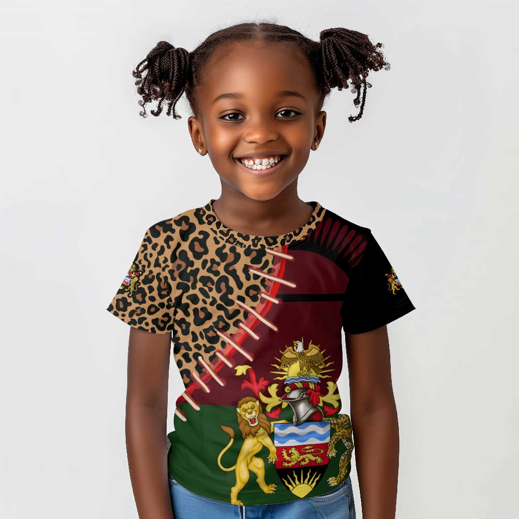 Leopard and Lion Malawi Kid T shirt Unity and Freedom