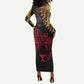 Leopard and Lion Malawi Long Sleeve Bodycon Dress Unity and Freedom TS04