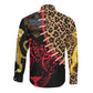 Leopard and Lion Malawi Long Sleeve Button Shirt Unity and Freedom