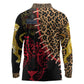 Leopard and Lion Malawi Long Sleeve Polo Shirt Unity and Freedom