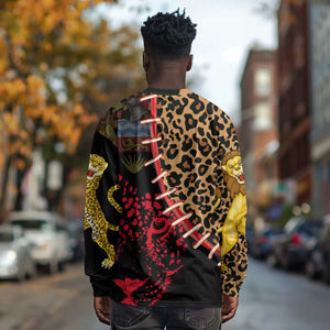 Leopard and Lion Malawi Long Sleeve Shirt Unity and Freedom