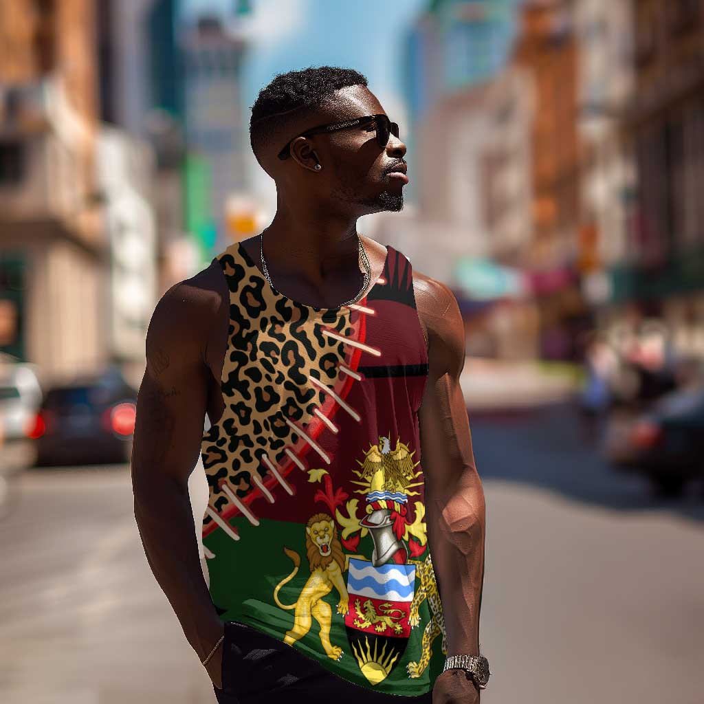 Leopard and Lion Malawi Men Tank Top Unity and Freedom