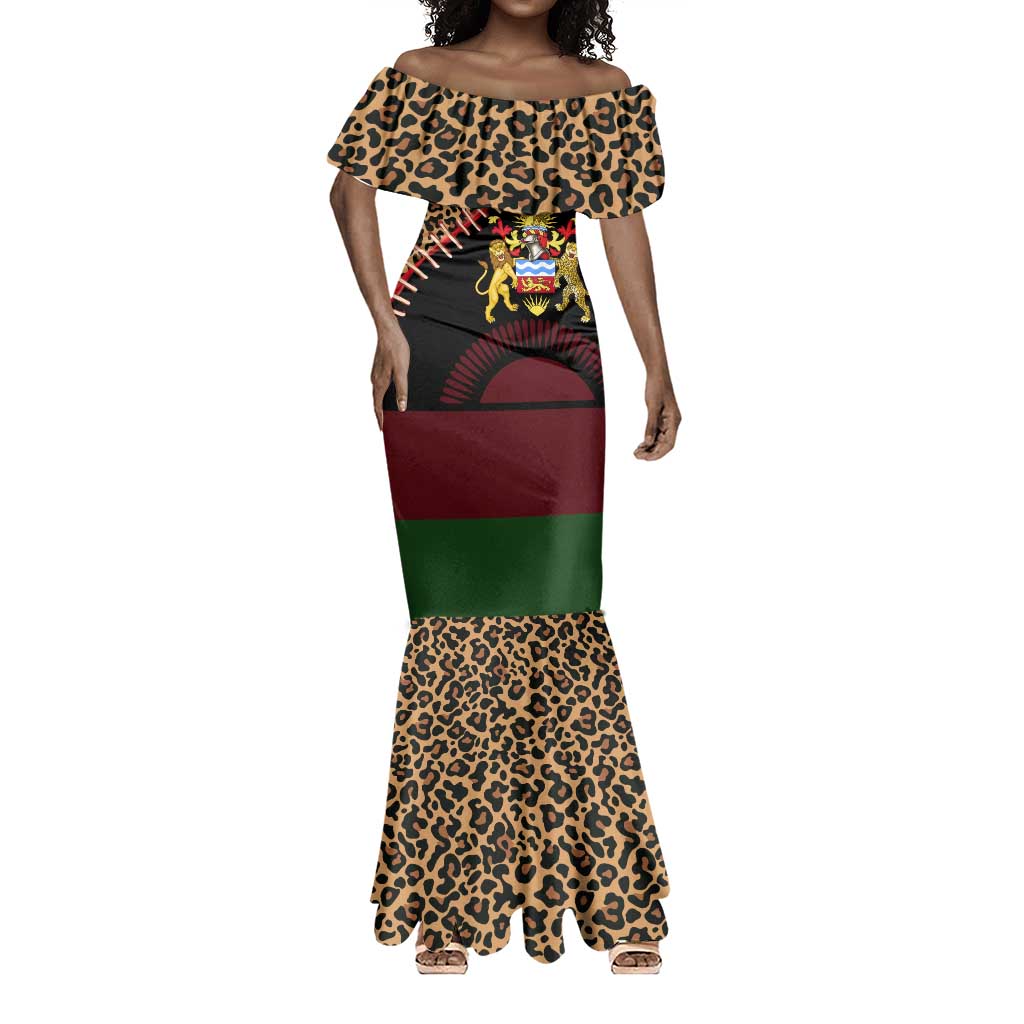 Leopard and Lion Malawi Mermaid Dress Unity and Freedom