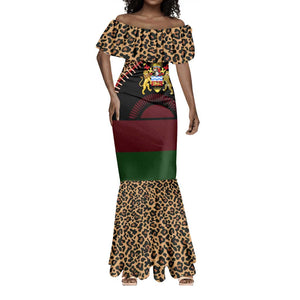 Leopard and Lion Malawi Mermaid Dress Unity and Freedom