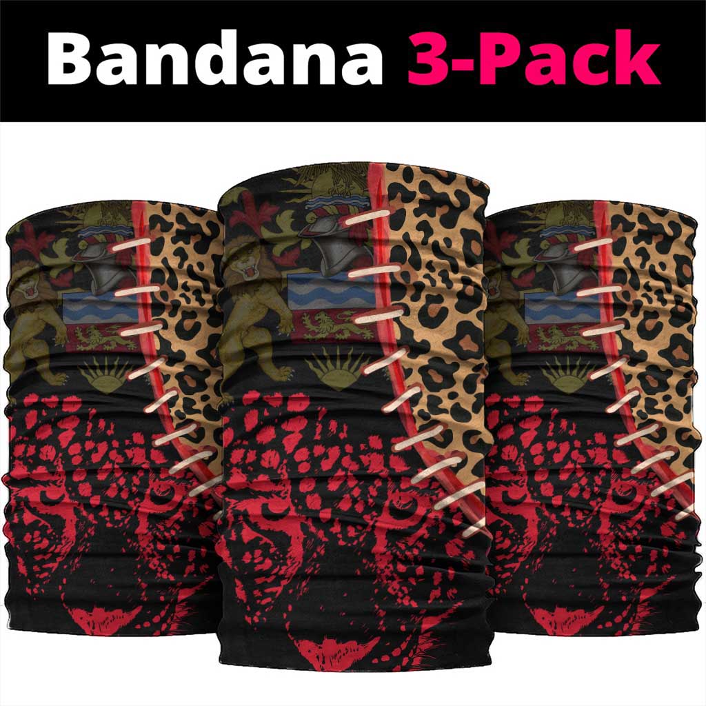 Leopard and Lion Malawi Neck Gaiter Unity and Freedom - African Pride