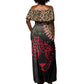 Leopard and Lion Malawi Off Shoulder Maxi Dress Unity and Freedom