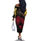 Leopard and Lion Malawi Off The Shoulder Long Sleeve Dress Unity and Freedom