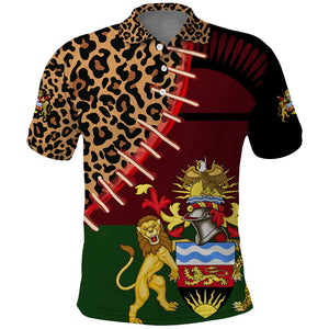 Leopard and Lion Malawi Polo Shirt Unity and Freedom