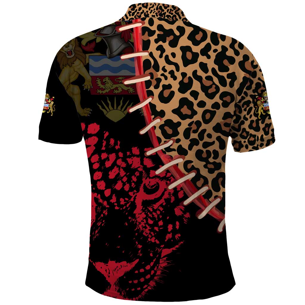 Leopard and Lion Malawi Polo Shirt Unity and Freedom