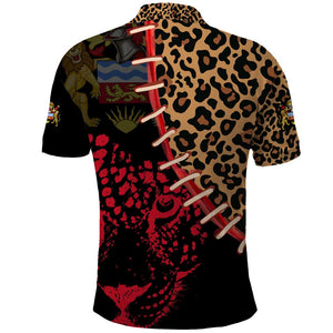 Leopard and Lion Malawi Polo Shirt Unity and Freedom